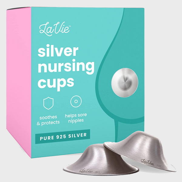  The Lavie Hydrogel Nipple Pads with Silver Nursing Cups for  Cooling and Soothing Protection for Nursing Nipples of New Borns : Baby