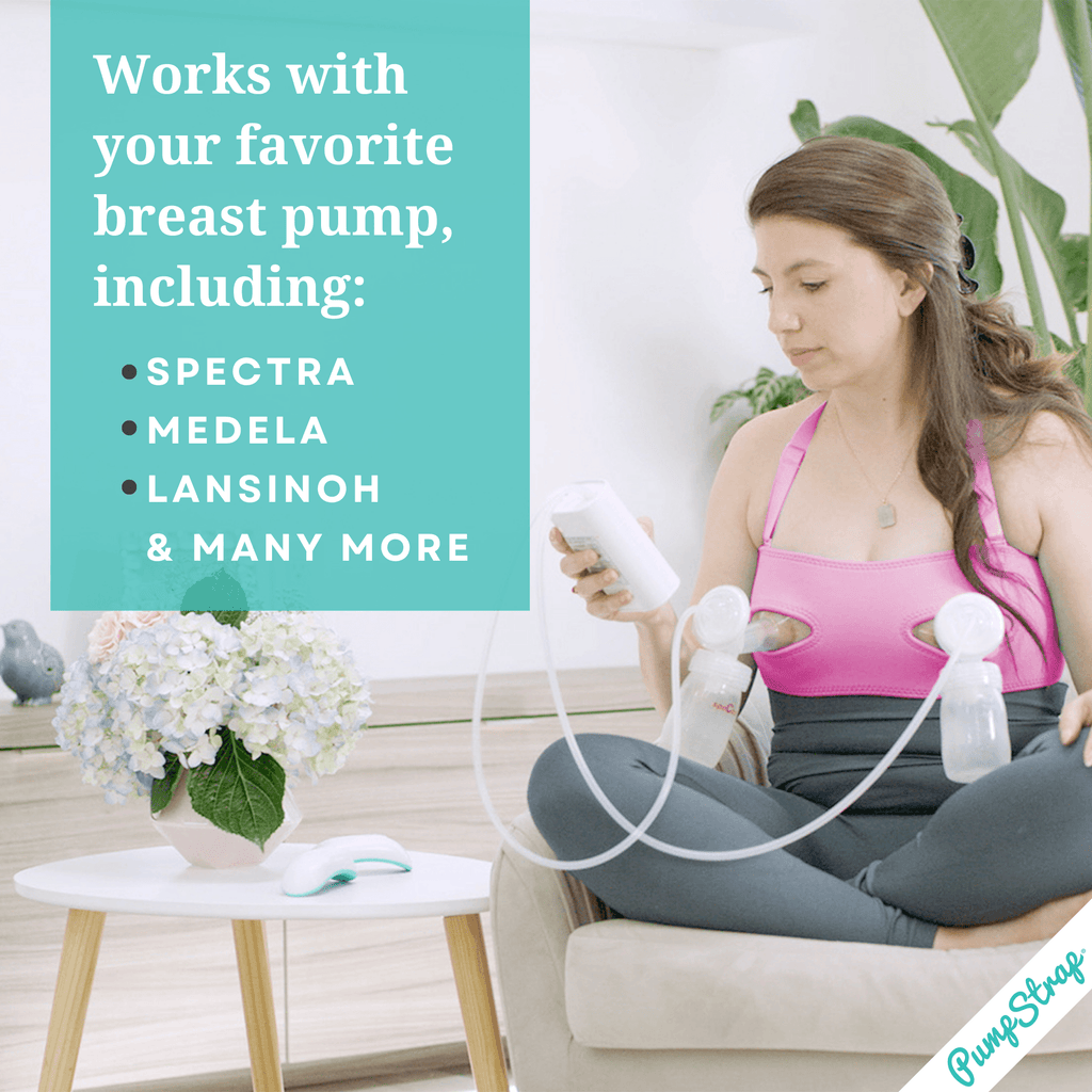 Hands Free Pumping Bra Pump Strap in Pink