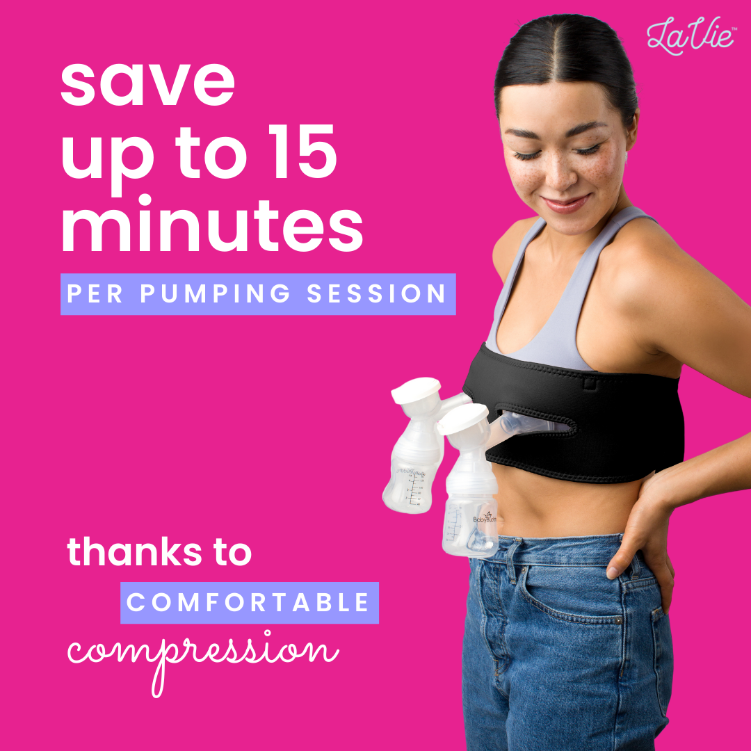 Premium Pump Strap Hands-Free Breast Pumping & Nursing Bra - Black – LaVie  Mom