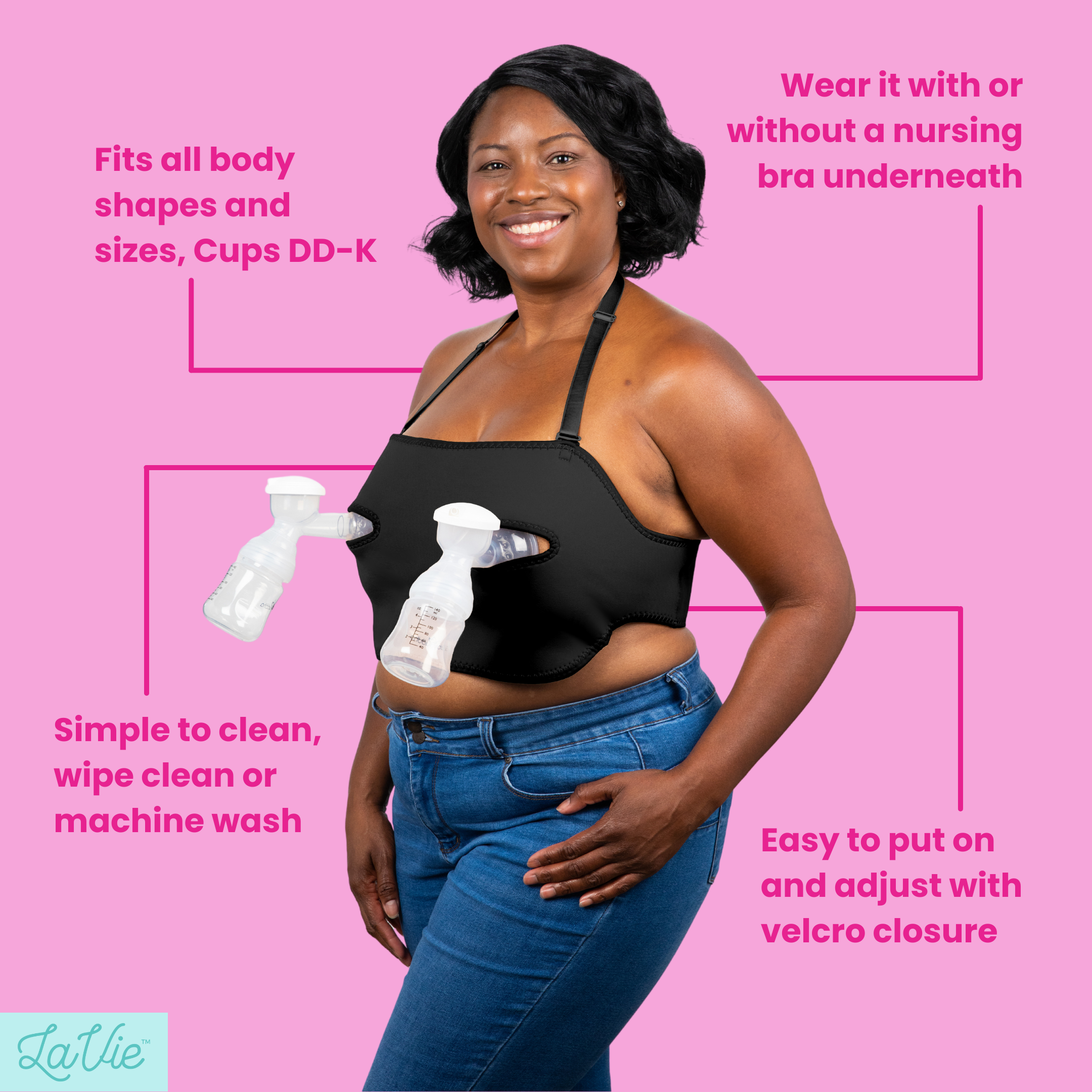 Pump Strap Hands-Free Pumping & Nursing Bra – Pump More in Less Time with  Compression – PumpStrap