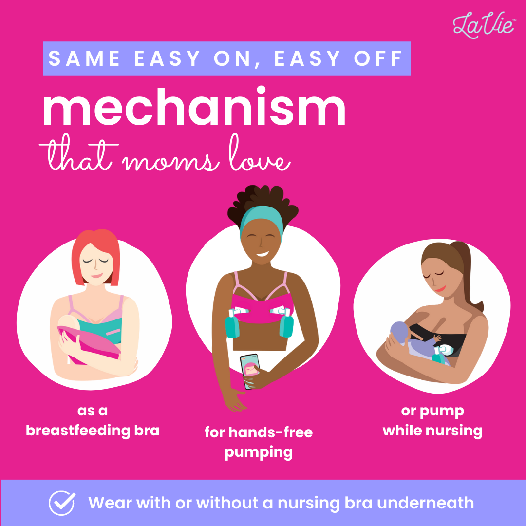 LaVie Mom  Pump Strap Hands-Free Pumping & Nursing Bra