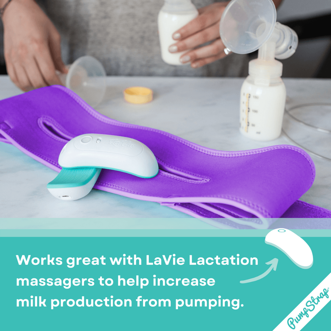LaVie Lactation Massager for Breastfeeding, Nursing, Pumping, Better Milk  Flow, Reduced Discomfort (Pink)