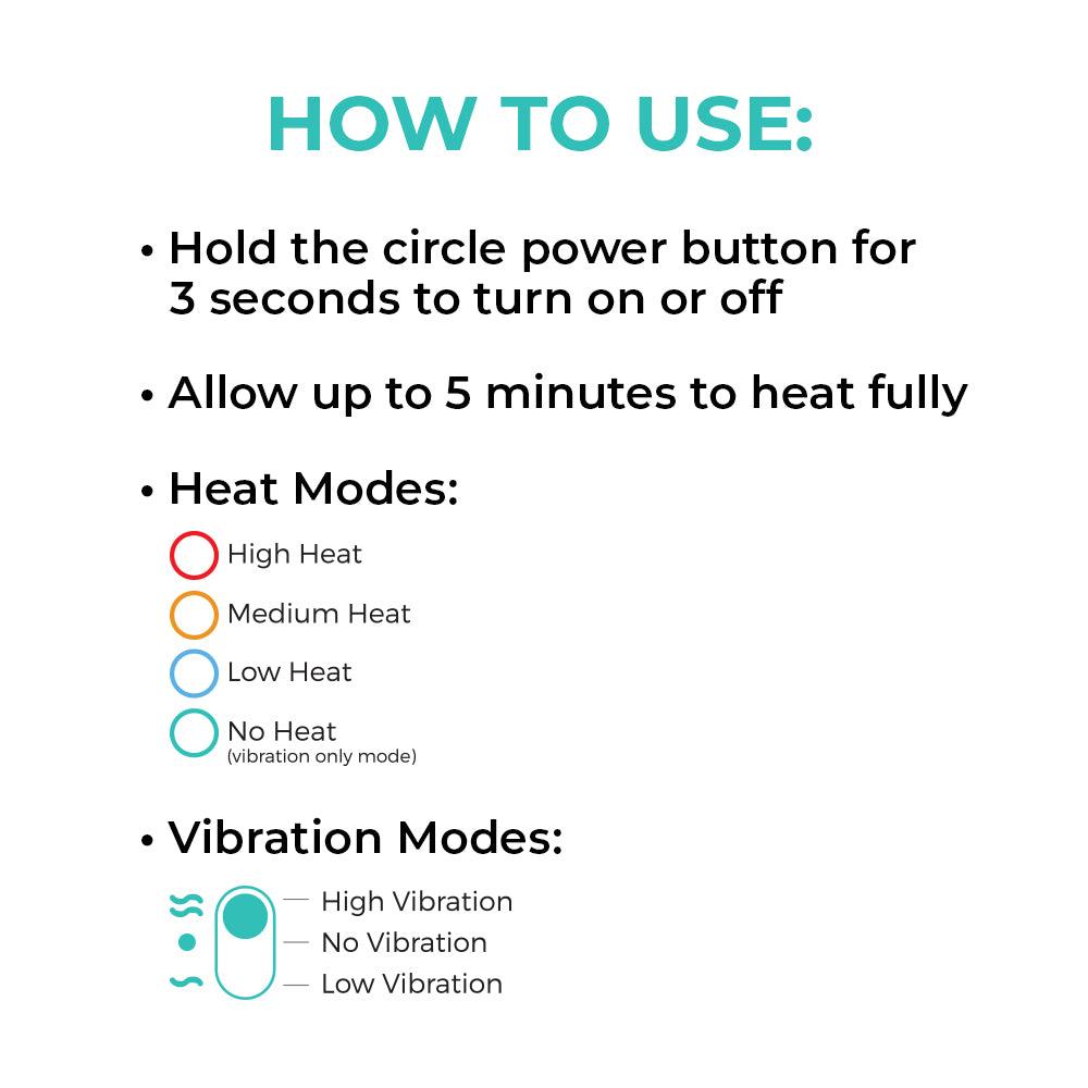 NCVI Warming Lactation Massager, 2-in-1 Heat & Vibration Breastfeeding  Essential, 2 PC 